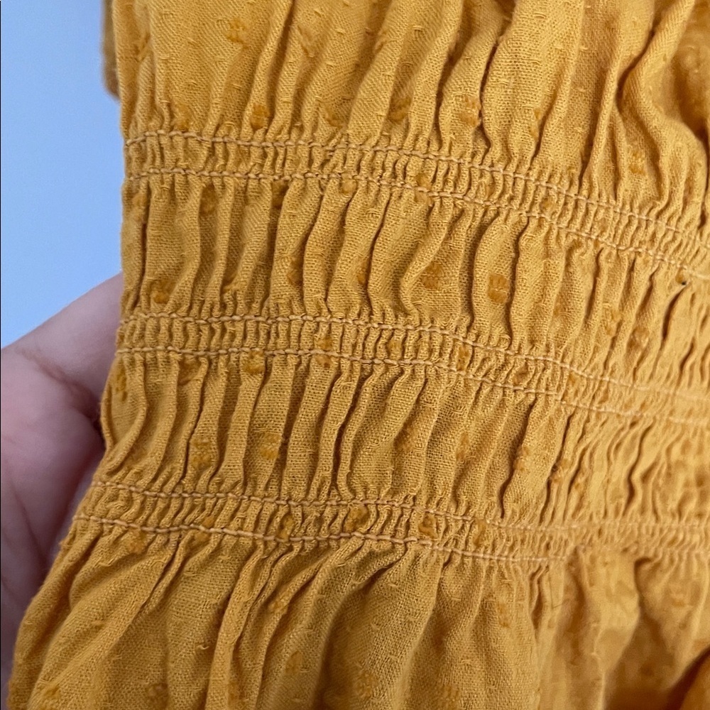Universal Thread Mustard Eyelet Blouse - Picture 8 of 8
